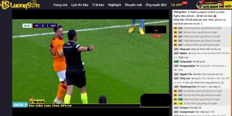 LuongSon TV: Sống Trọn Từng Khoảnh Khắc Bóng Đá Đỉnh Cao! 433 Không gian giao lưu tại LuongSon TV cực sôi nổi và thú vị